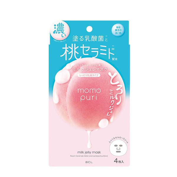 BCL MOMO PURI Milk Jelly Mask 4pcs  水蜜桃果冻保湿面膜