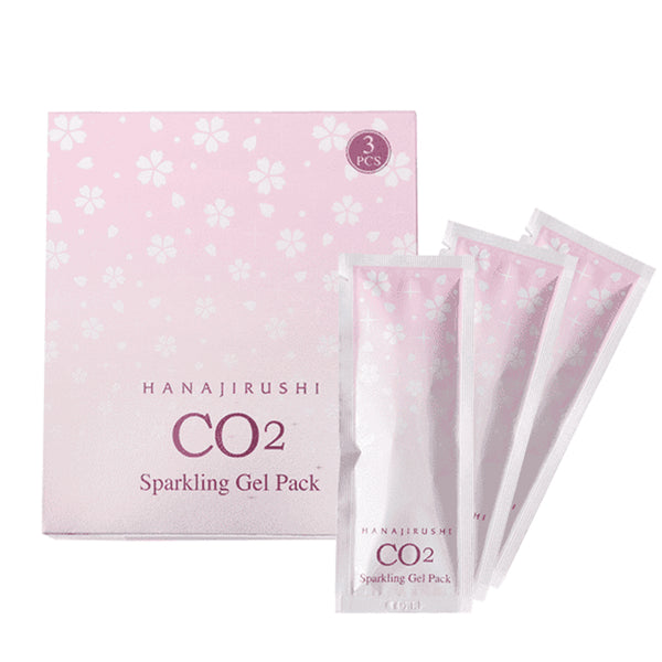 Hanajirushi CO2 Sparkling Gel Pack 3pcs  花印 CO2樱花碳酸面膜