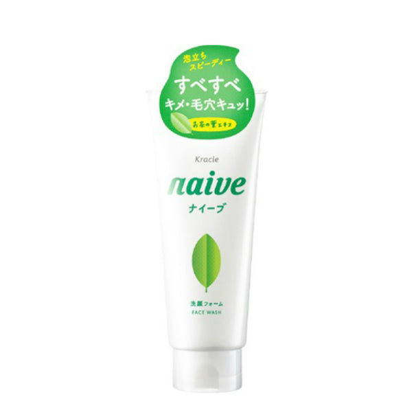 Kracie Naive Refresh Face Wash 130g [2 Scents] 嘉娜宝 清爽洁面乳 蜜桃/绿茶