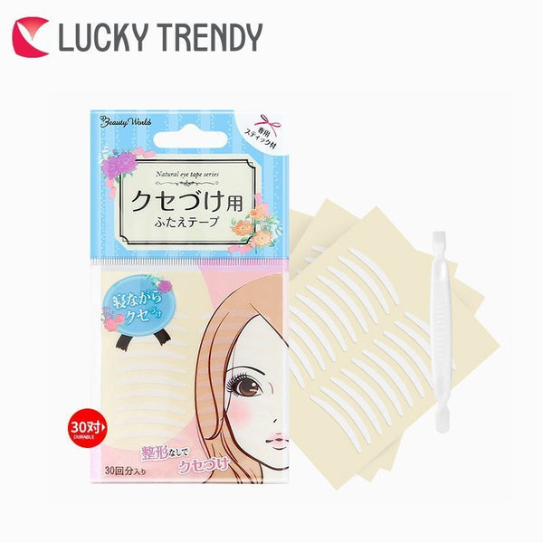 Lucky Trendy Eyelids Tape 30pairs 日本Lucky Trendy 双面防水无痕双眼皮贴 30对