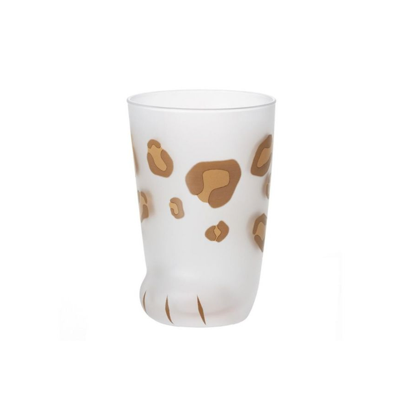Aderia COCONECO Leopard Glass Cup [ Leopard ] 日本石冢硝子猫爪玻璃水杯 豹猫