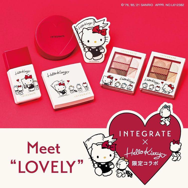 Shiseido INTEGRATE Hk Limited Design Water Jelly Crush Special Set (10 Bright Ochre)  日本资生堂 INTEGRATE完美意境凯蒂猫联名限定透润柔光粉底冻 (10亮白色)
