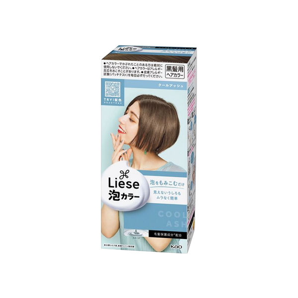 KAO Liese Bubble Foam Hair Dye - Cool Ash 1pc  日本花王泡沫植物染发剂 - 白金浅驼色 1pc