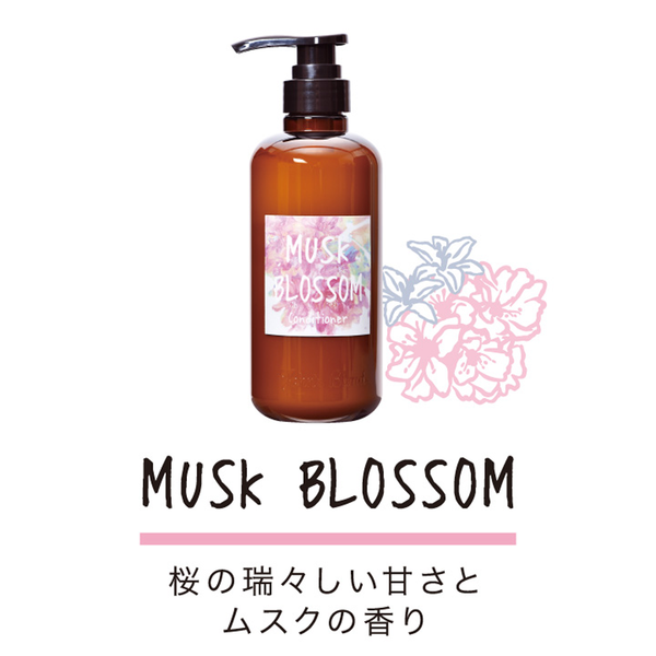 John's Blend Musk Blossom Conditioner 460g 日本John's Blend樱花麝香保湿修护护发素 460g
