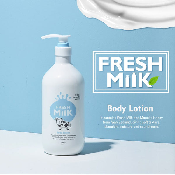 SOMANG Flor De Man Fresh Milk Body Lotion 1000ml 所望 Flor de Man 牛奶保湿身体乳