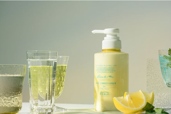 OSAJI Japan Quality Lemon & Mint Hair Conditioner 300g 日本OSAJI 初夏限定柠檬薄荷弱酸性无硅护发素 300g