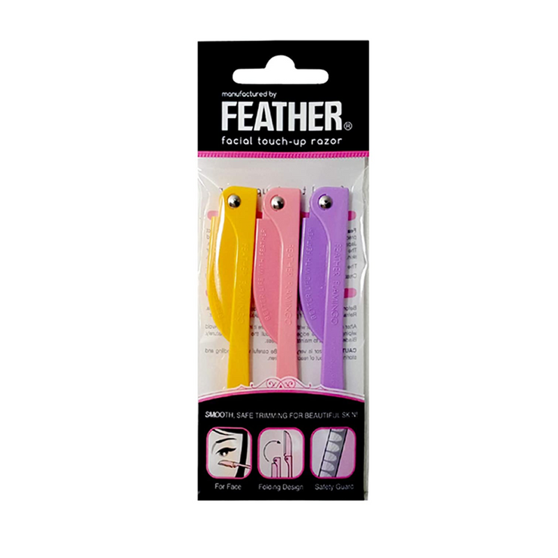 Feather Flamingo Facial touch-up razor 3pcs 日本FEATHER面部修容剃刀 3pcs