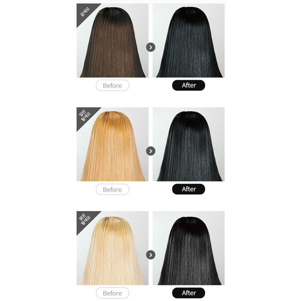 EZN Shaking Pudding Hair Color (Budapest Deep Black) 韩国易知安 布丁染发剂 遮白系列 (典雅黑色) 70ml
