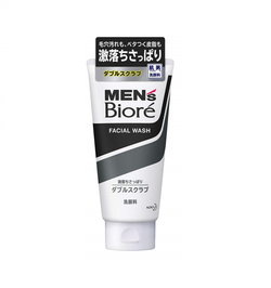 Biore Men's Facial Wash Double Scrub 130g 男士洗面奶洁面乳膏