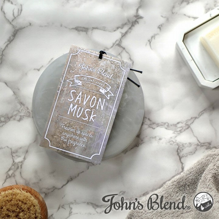 John's Blend Air Freshener (Savon Musk) 1pc 日本Johns Blend 香氛片 (皂香麝香) 1枚