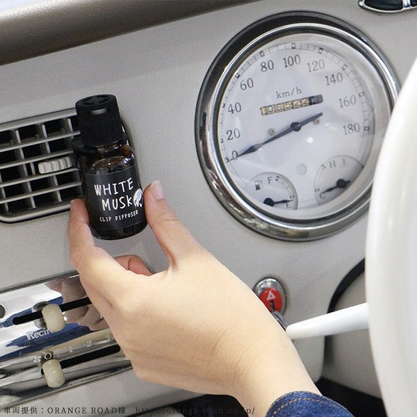 John's Blend Car Fragrance Bottle Clip Diffuser (Black Musk) 日本JOHN’S BLEND 汽車扩香瓶夾 (黑麝香) 18ml