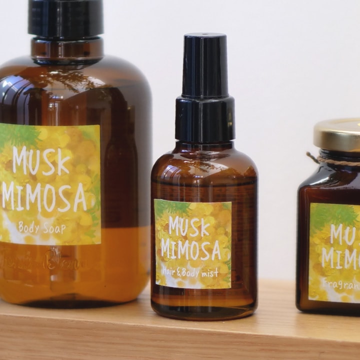 John's Blend Fragrance Hair & Body Mist - Musk Mimosa 105ml 日本John's Blend香薰发肤两用保湿喷雾 - 麝香含羞草 105ml