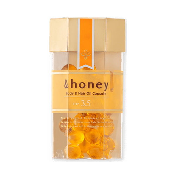 &HONEY Body & Hair Oil Capsule 750mg x 21 capsules  日本&Honey 蜂蜜精油胶囊 750mg x 21颗