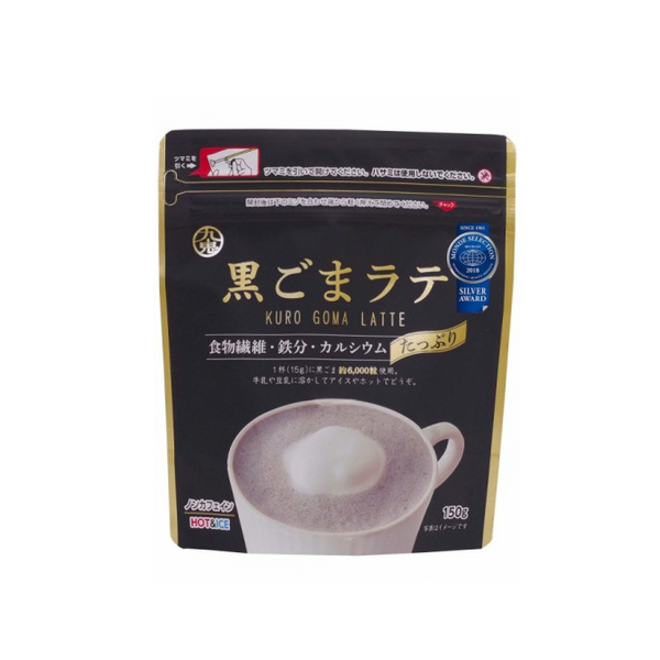 KURO GOMA Black sesame Non-Caffeine Latte 150g 日本九鬼无咖啡因芝麻拿铁 150g