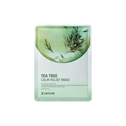 JAYJUN Tea Tree Calm Relief Mask 10pc/Box 韩国捷俊茶树镇定修护面膜 10枚/盒