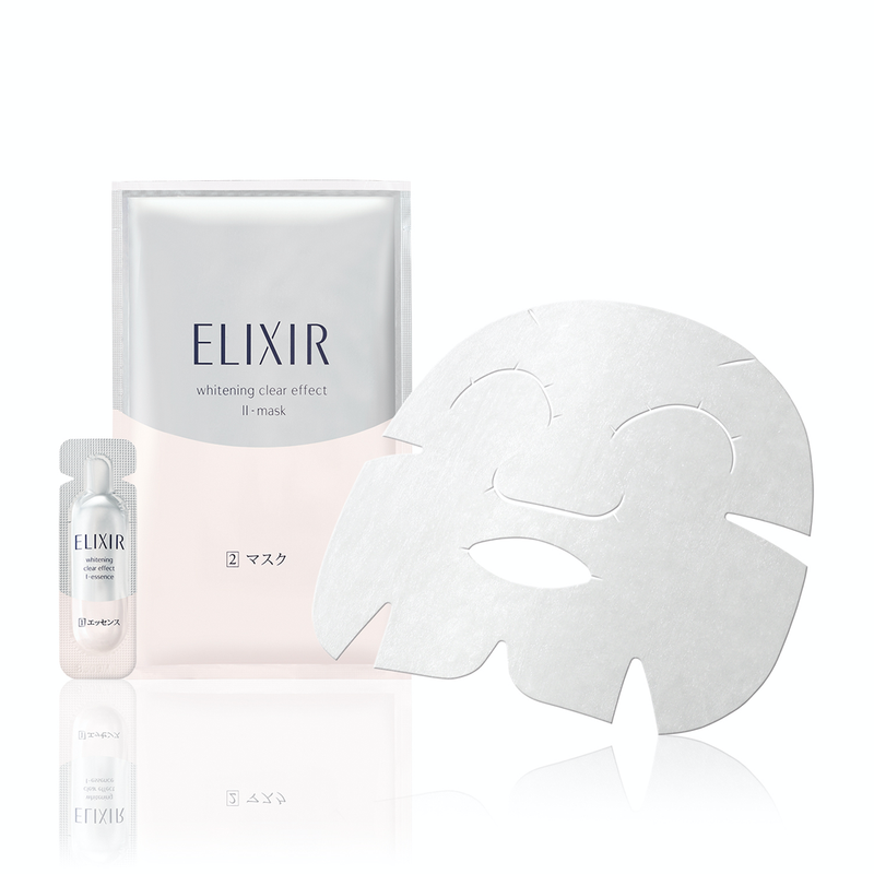 ELIXIR Whitening & Revitalizing Care Whitening Clear Effect Sheet Mask (6PCS)  资生堂ELIXIR怡丽丝尔美白洁净面膜